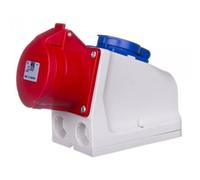 Presa combinata CEE 16A 400V 3P+T+N + 230V cablata IP44 9215-6F