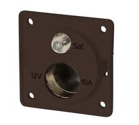 Presa combinata berker 12v+ sat marrone