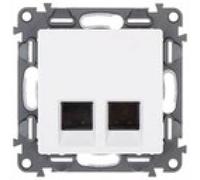 Presa computer doppia RJ45 cat.5e UTP VALENA LIFE 753141