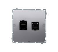 Presa computer doppia RJ45 cat.6 Simon Basic BM62E.01/21