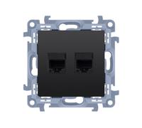 Presa computer doppia RJ45 categoria Simon 10 C62E.01/49