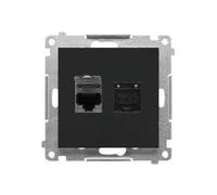 Presa computer doppia RJ45 categoria Simon 55 T62E.01/149