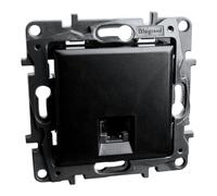 Presa computer RJ45 CAT6A STP nero Niloe Step 2748