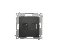 Presa computer singola RJ45 categoria Simon 54 D61.01/49