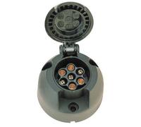 Presa con Coperchio 7pol. 7 Pin 12V Gancio di Traino Rimorchio Auto Ruolotte