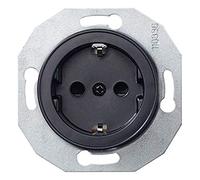 Presa con elevata protezione da contatto, WDE011303 RENOVA, 16 A, morsetto a innesto, 5 pezzi, nero, PC/ABS, prodotto Green Premium