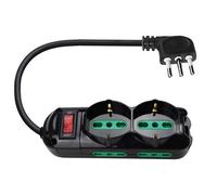 Presa con interruttore automatico di protezione 10 A multipresa protetta surge