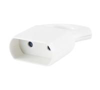 Presa con manico Blister 10A 250V, progettata per un'installazione sicura e accessibile, ideale per avere energia disponibile ovunque. Perfetto per uso domestico e professionale.