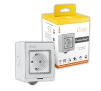Presa connessa da esterno Konyks Pluviose Easy EU - WiFi + Bluetooth, IP 55, 16A, 3680W, contatore di consumo, compatibile con Alexa e Google Home, automazioni facili