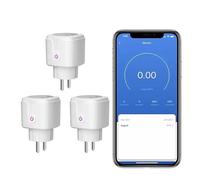 Presa connessa WiFi 20 A-Smart Plug contatore di energia, compatibile con Alexa, Google Home, Tuya, monitoraggio del consumo di energia e protezione da sovratensione, controllo dell'app Smart Life-240