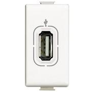 Presa connettore USB Bticino Matix bianca serie AM4285