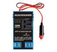 Presa convertitore automatica da 12 V/24 V a 220 V con porta USB - Invertitore di alimentazione per auto con guscio in metallo, dispositivo di protezione di sicurezza, modulo di ricarica, accessorio d