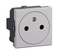 Presa corrente flat Bticino MatixGO franco/belga 2 moduli grigio JG4142AF