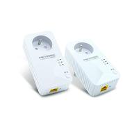 Presa CPL netsocket Duo da 600 MB/s con 1 + 1 porta Fast Ethernet 100 MB/s e 1 + 1 presa estraibile - Metronic 495467