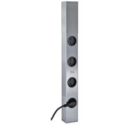 Presa da Cucina Cape 4-fach Teleskop-Ecksteckdose USB A Edelstahlsteckdose