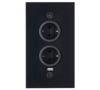 Presa da Cucina Riva Con USB A 2-fach Angolare Combinazione 576944