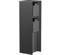 Presa Da Giardino a Colonna POMI per Esterni, IP44, a 2 Vie, Acciaio Inox, Nero,