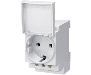 Presa da guida DIN con coperchio incernierato Siemens 5TE6801 Grigio 1 pz.