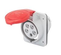 Presa fissa incasso Gewiss 3P+T 32A IP44 rossa 380V GW62220H