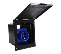 Presa da incasso 16A a 3 poli con connettore IP44 resistente agli spruzzi d'acqua per impianti elettrici camper e rimorchi