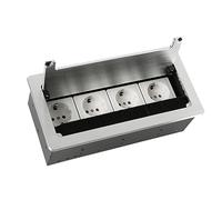 Presa da incasso con coperchio, presa da tavolo a 4 scomparti, per cucina, ufficio