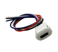 Presa da incasso USB C, impermeabile IP65, 12 V, per auto (bianco) | IP65 impermeabile, antipolvere, per robusto cappuccio in PVC, ideale per pioggia e sporco, utilizzabile in ambienti esterni