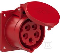 Presa da pannello 16A 400V 3P+T+N 75x75mm IP44 315-6F7