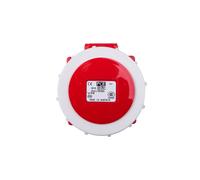 Presa da pannello 16A 5P 400V 75x75 rossa POWER TWIST 3152-6