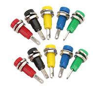 Presa da Pannello 2mm con Connettore Banana e Lamella a Molla 30Vac-60Vdc Max 10A per Apparecchi Elettronici e Industriali