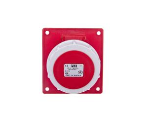 Presa da pannello inclinata 16A 4P 400V rossa POWER TWIST 4142-6