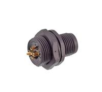 Presa da pannello maschio femmina in plastica M12 IP67 anteriore posteriore dado esagonale 4 5 8 17 pin filettatura codifica connettori M15(Male-2)