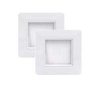 Presa da parete 2 pezzi bianco