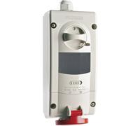 Presa da parete disp.blocco e base portafusibili 16 A 3P+N+T 346/415 V Rosso