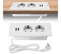 Presa Da Tavolo, Presa a Scomparsa, 2 Prese, Con 2 USB, Presa Da Tavolo, Presa M