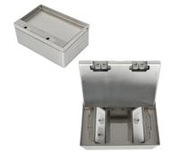 Presa da terra invisibile a scomparsa, in acciaio inox, presa a scomparsa, scatola da incasso, standard europeo, prese da pavimento per prese (3 prese Schuko + 2 CAT6)