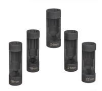 Presa dado ammortizzatore a 12 punti, materiale in acciaio al cromo vanadio, unità da 1/2", compatibile con 18 dimensioni da 24 mm, progettata per la rimozione del dado di bloccaggio della sospensione