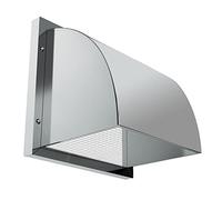 Presa d'Aria a Parete in Acciaio Inossidabile con Rete Metallica, Cappa Resistente alle intemperie da 11,8" a 15,7" per Cucina e Bagno, Viti Incluse per Una Facile Installazione