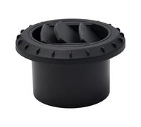 Presa d'aria calda, tubo flessibile girevole da 75 mm, deflettore d'aria in plastica nera per ugello di riscaldamento dell'abitacolo, per connettore del tubo del riscaldatore