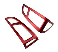 Presa D'aria Compatibile Con Ford Per Focus 3 MK3 2015 2016 2017 2018 LHD 2 Pezzi Car Interior Aria Condizionata Vent Uscita Pannello Di Copertura Trim Adesivo(Red)