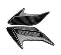 Presa D'aria Del Cofano 2 Pezzi Universale 3D Car Side Vent Flusso D'aria Presa D'aria Automatica Decorativo Cappuccio Sfiato Copertura Copertura Aspirazione Aria Decorazione Esterna