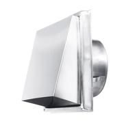 Presa d'aria in acciaio inox a parete a soffitto con condotto di ventilazione griglia di scarico per parete esterna cappello antipioggia presa quadrata