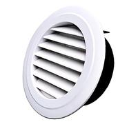 Presa D'aria Multiuso, Rotondo Soffit Vent, Diffusore Di Alimentazione Dell'aria Su Soffitto O Parete Per Ventilatore Di Scarico, Ventilatore Tubi, Cucina,Bianco(125mm(5in))