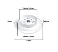 Presa d'aria regolabile per interno riduzione rumore riduzione rumore materiale [EEK: A]