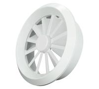 Presa d'aria rotonda in ABS resistente con controllo del flusso d'aria regolabile, facile da installare, presa circolare per una distribuzione efficiente dell'aria in bianco commerciale o residenziale