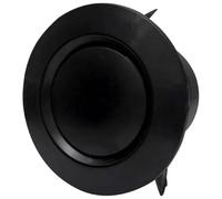 Presa D'Aria Rotonda Nera, Griglia Di Ventilazione In ABS Regolabile for Bagno, Ufficio, Toilette, Condotto D'Aria A Parete, Griglia Di Ventilazione 75mm/100mm/125mm/150mm/200mm(100mm)