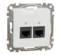 Presa dati 2xRJ45 Cat.6 UTP bianca SEDNA DESIGN SDD111462