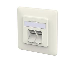 PRESA DATI CAT.6A METZ RJ45 EDAT C6A IDC 130D381002-I, 2 porte