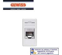 PRESA DATI GEWISS RJ45 CAT.5e FTP GEWISS SYSTEM WHITE GW20243