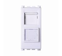 Presa Dati LAN RJ45 CAT 6 UTP bianca compatibile anche con Vimar Arké