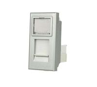 Presa Dati Lan RJ45 CAT6 Silver Coperchio Compatibile Axolute